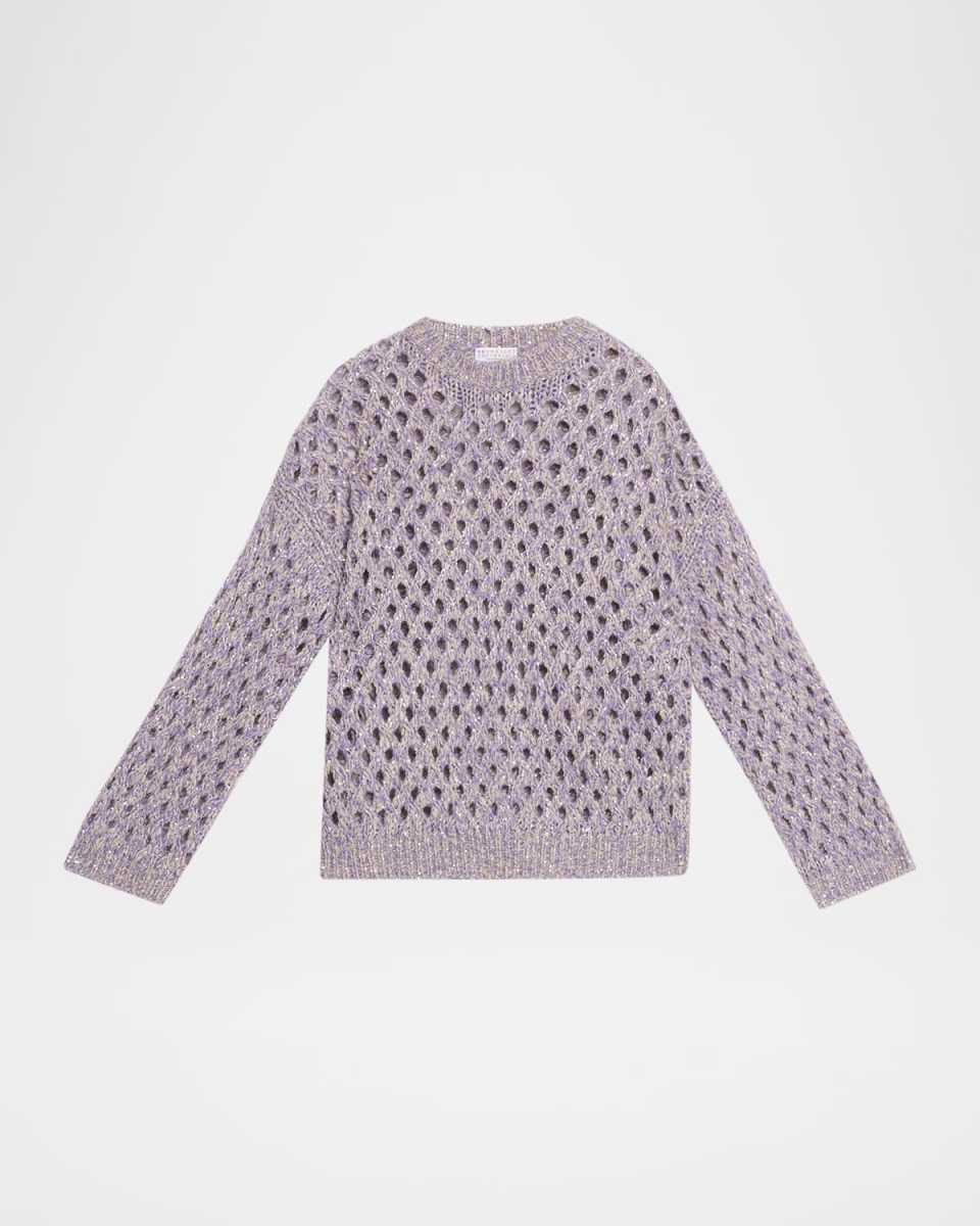 Sparkling Cashmere Mohair Crewneck Sweat